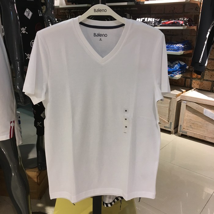 痛风淘宝      班尼路正品男生夏季圆领纯色休闲经典百搭纯棉短袖t恤
