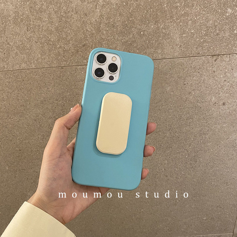 tiffany蓝色适用苹果11iphone12promax手机机壳马卡龙撞色推拉手机