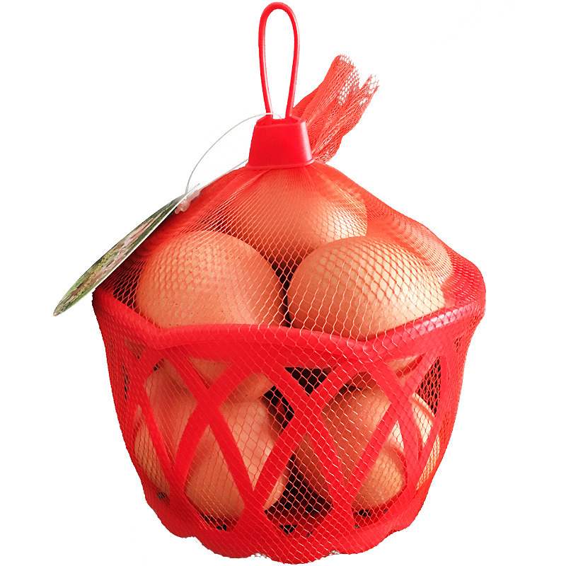 小号鸡蛋篮子红色塑料筐鸡蛋网兜网袋15个鸡蛋小篮筐塑胶篮超市用