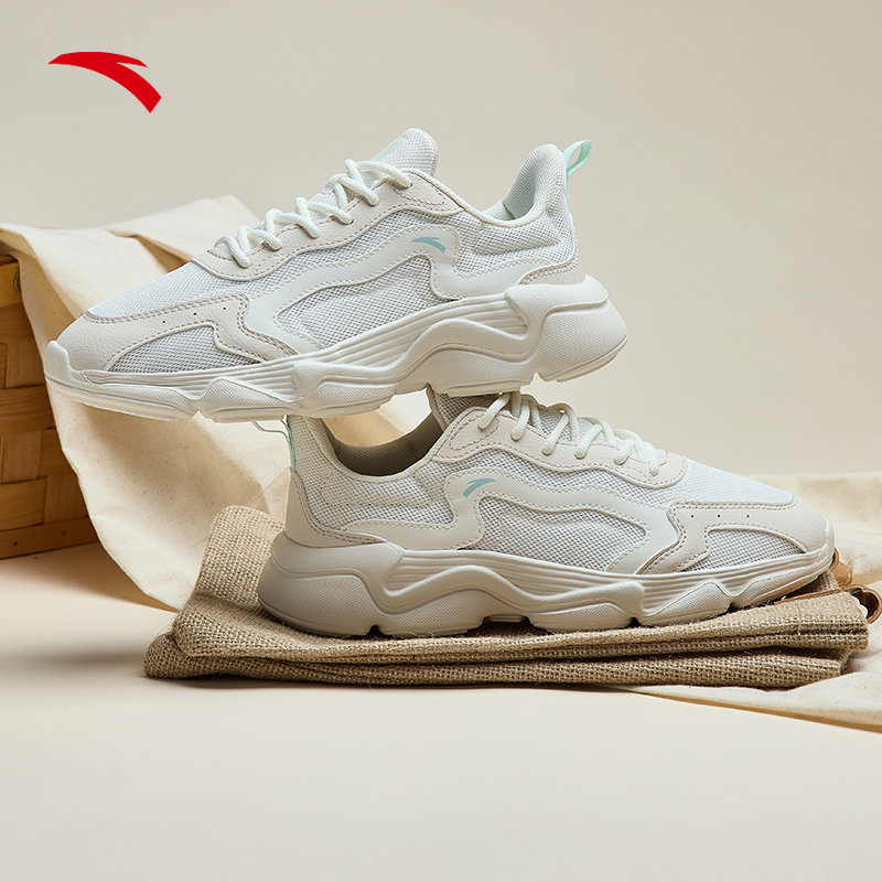 潮拜安踏休闲鞋秋冬季新款潮流百搭革面防水舒适运动休闲鞋