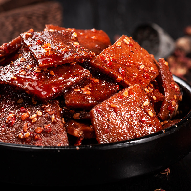 湖南特产香辣豆腐干500g自制平江酱干香干麻辣豆干辣味零食小吃