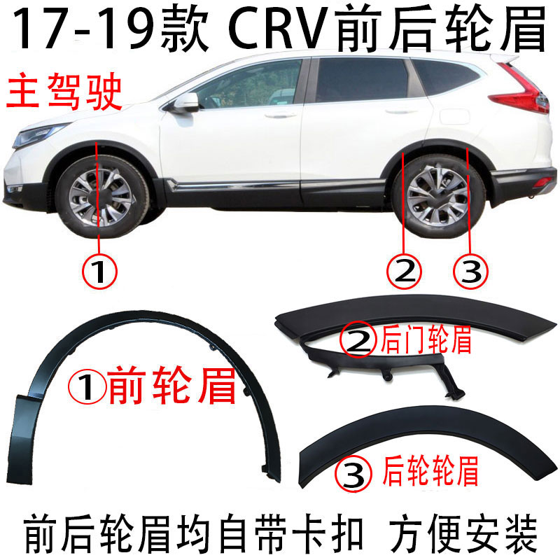 适用于19年款crv前后后轮车轮装饰轮眉叶子板防轮眉