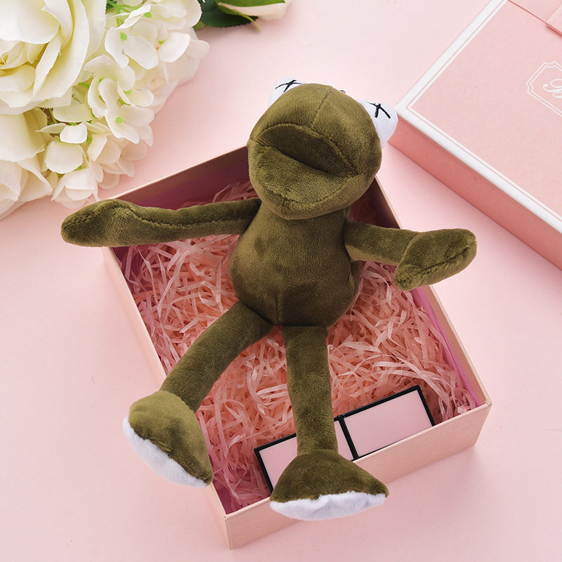 网红公仔长腿丑萌青蛙包包挂件汽车钥匙扣毛绒毛绒布艺类玩具