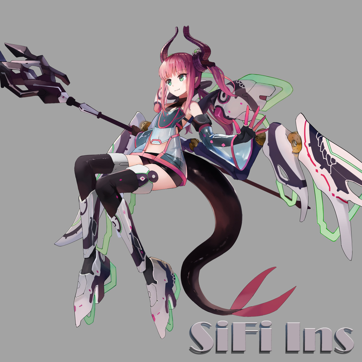 机甲少女机机械少女角色女性人物pixiv原画原图设计素材