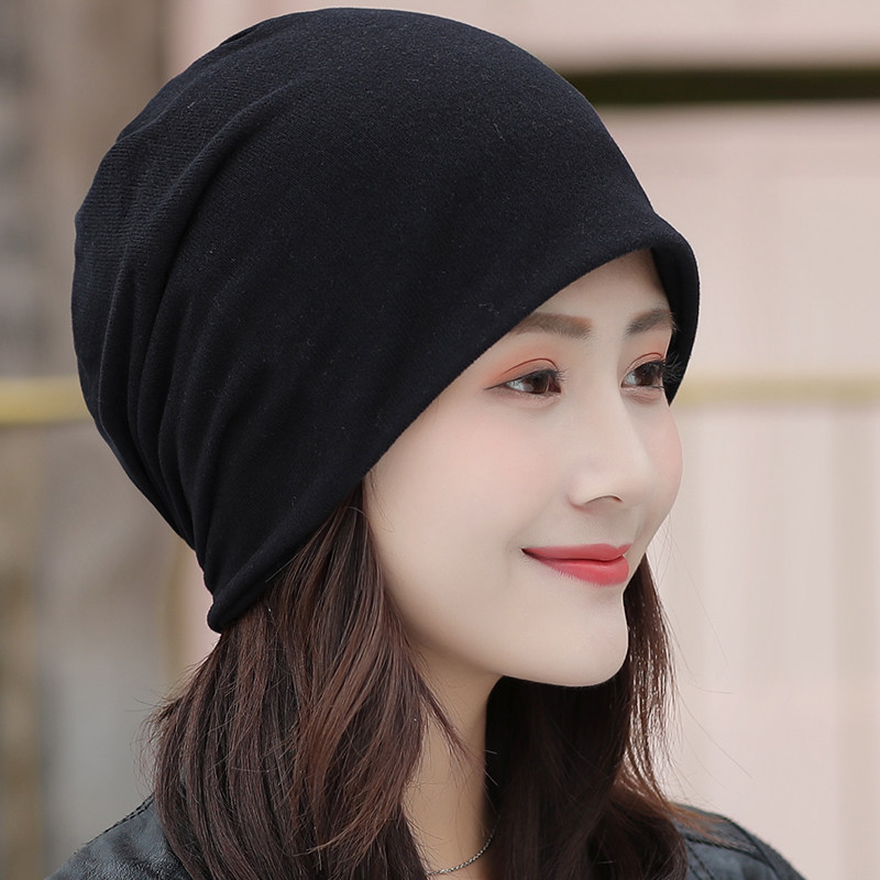 帽子女韩版潮包头春秋冬天季头巾时尚睡帽堆堆帽套头帽保暖月子帽