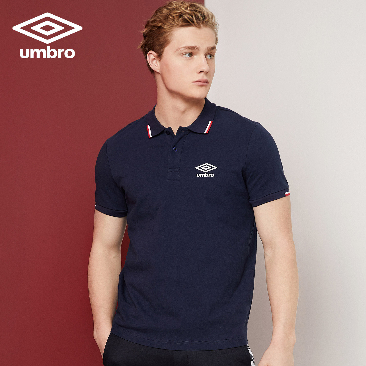 【运动polo衫】茵宝umbro2020夏季新款男子运动休闲短袖翻