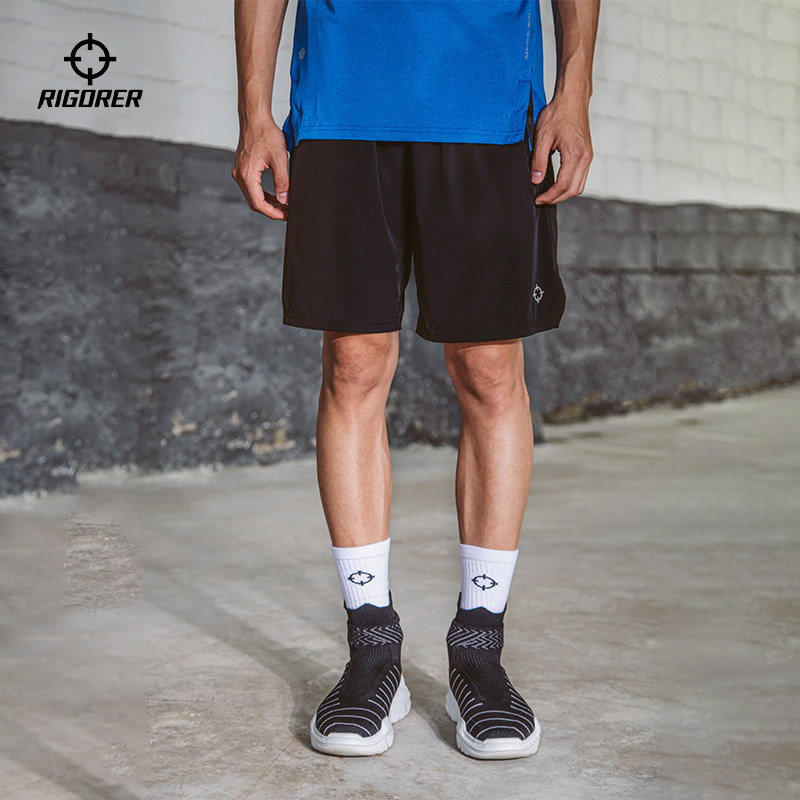 准者运动短裤男宽松速干冰丝五分裤子跑步训练健身裤休闲篮球短裤
