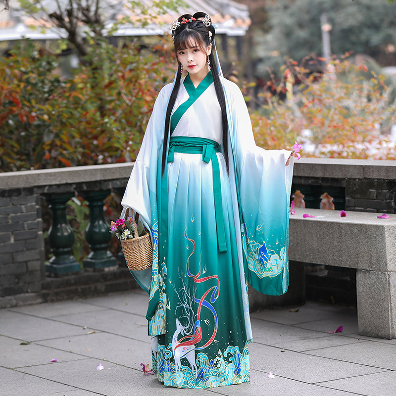 山海经夫诸原创正版成人男女女款情侣套装遇见汉服