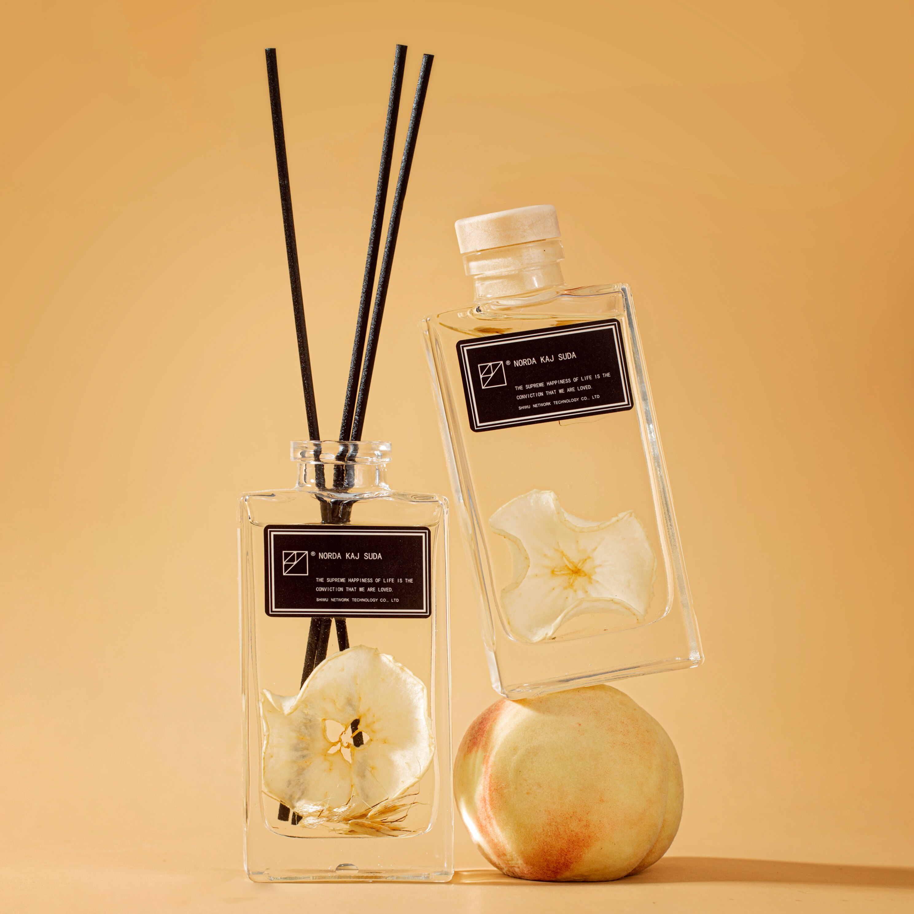 【香熏香料】白桃人间水蜜桃味香薰精油无火藤条家居香水室内香氛