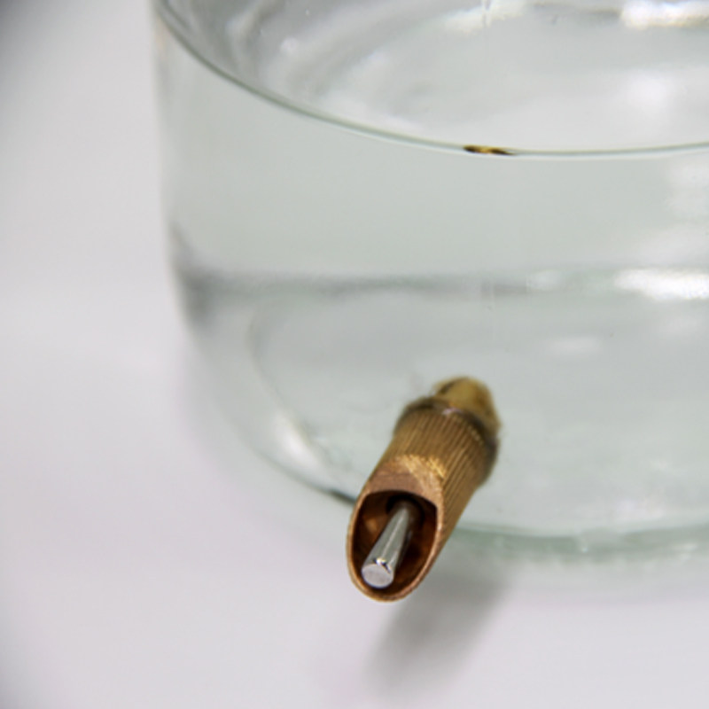 新品小嘴大容量玻璃撞针水壶龙猫兔子荷兰松鼠饮水器