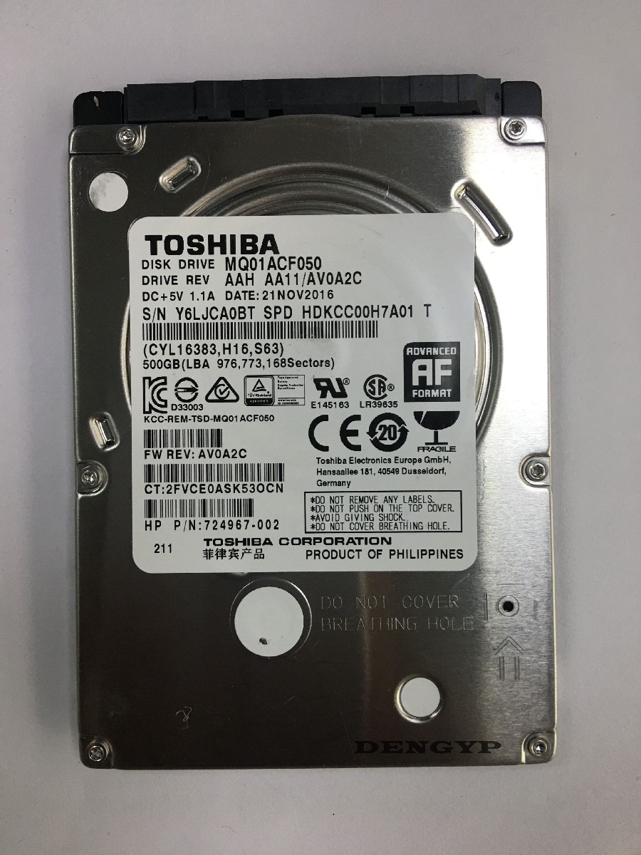 toshiba东芝mq01acf050500gb724967001hp超薄笔记本机械硬盘机械硬盘