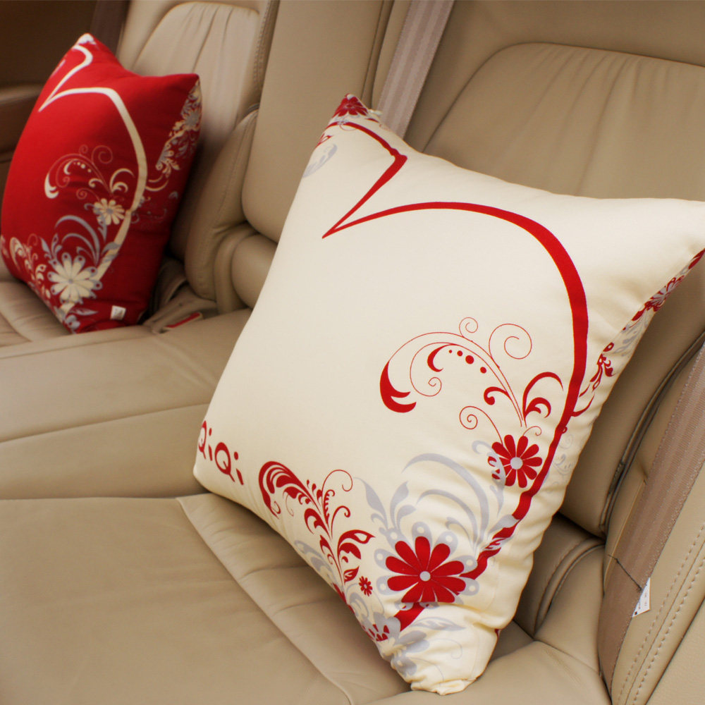 抱枕汽车一对车用小车汽车用品车载办公枕头车上抱枕