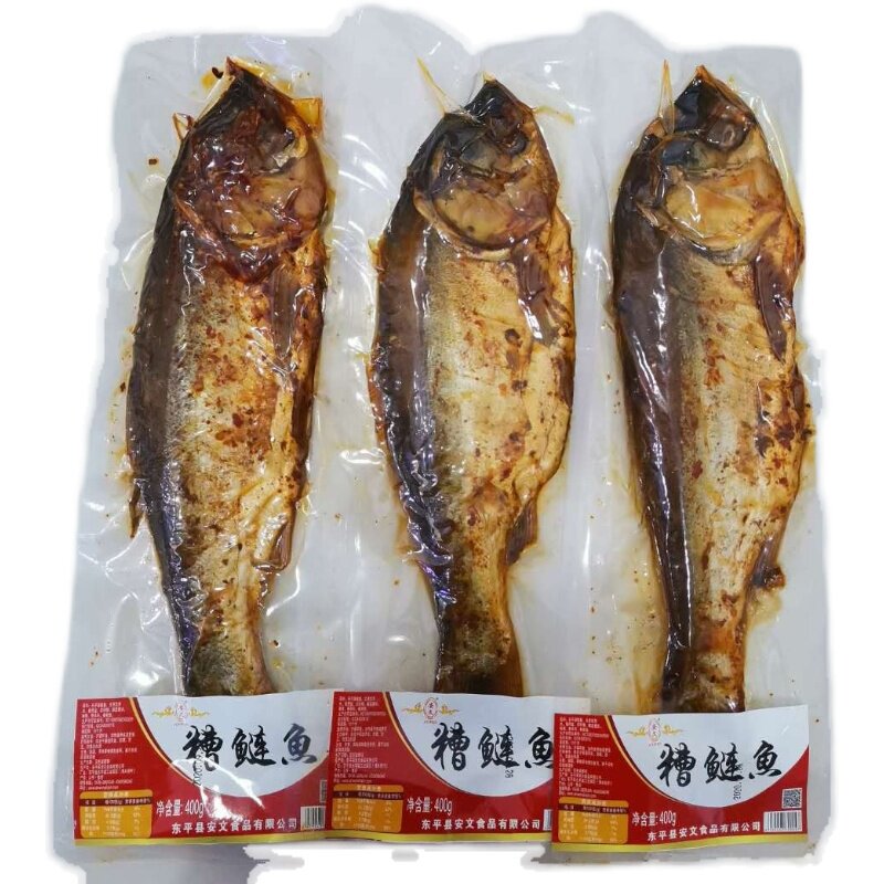 2条包邮山东名吃东平平湖特产五香糟鱼真空即食鱼零食