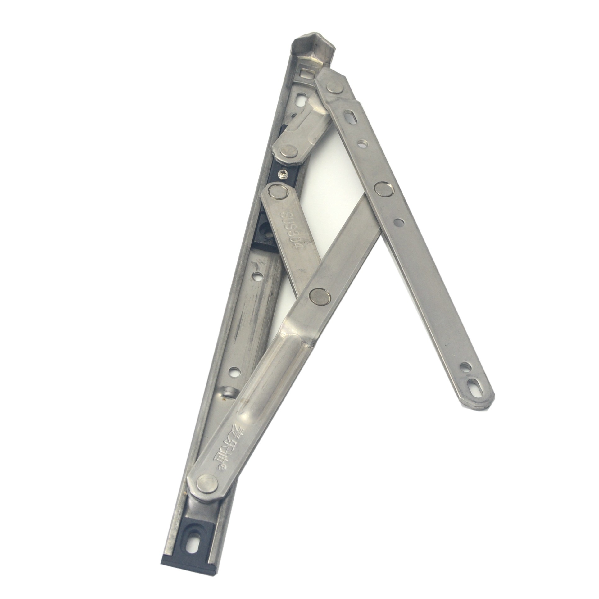 连杆悬窗铝合金撑杆窗户不锈钢塑钢窗塑钢铰链开窗铰链