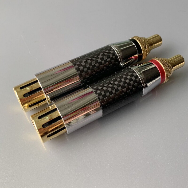 xlrmca碳纤镀金卡农转莲花头卡侬平衡莲花端子