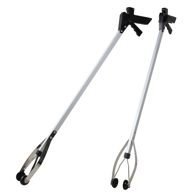 垃圾环卫拾物长柄加长夹子铝合金钳子家用户外垃圾夹