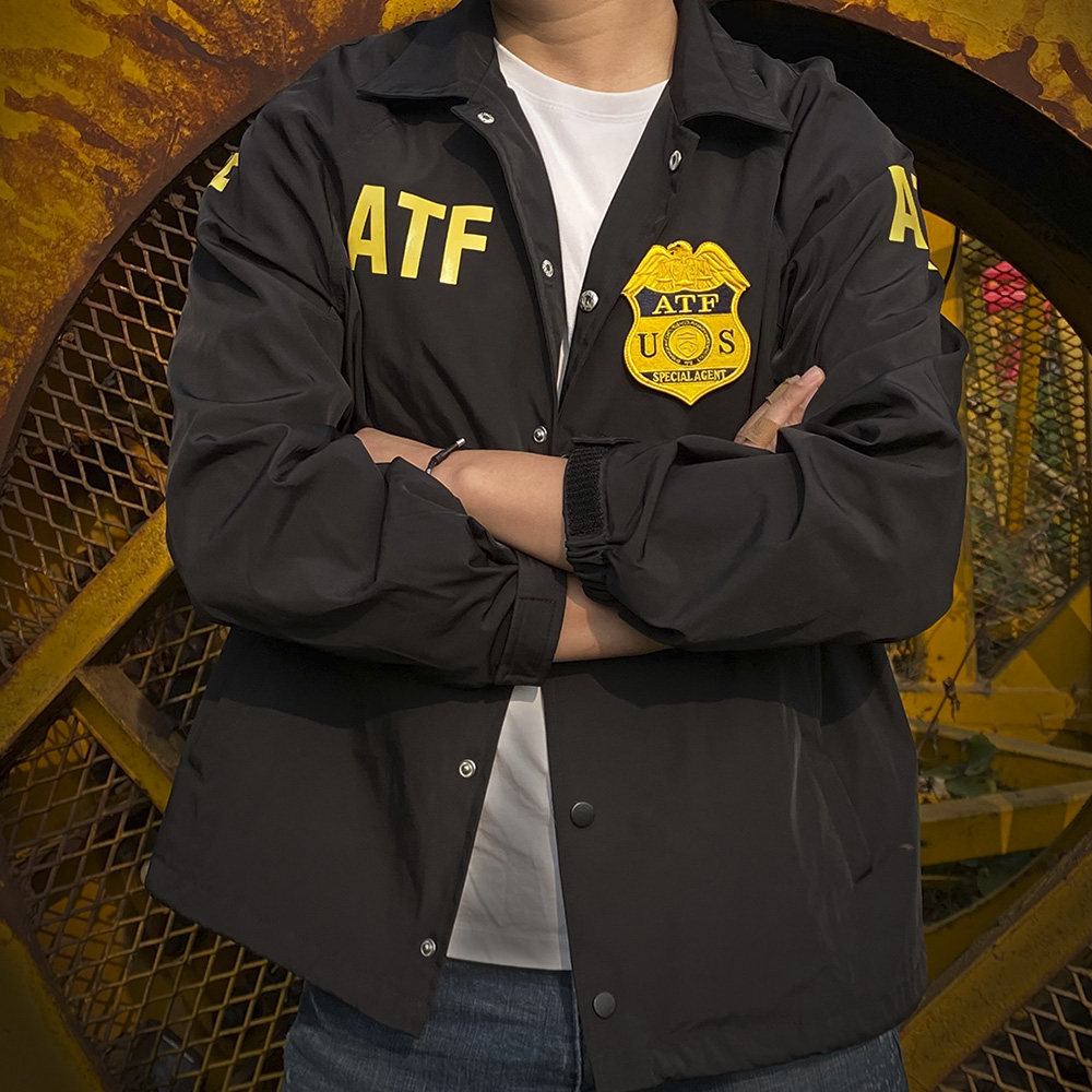 探员风衣夹克美式fbi周边联邦执法教练外套风衣
