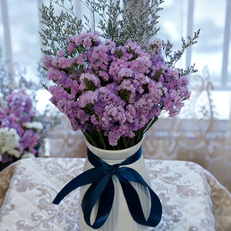 云南天然干花花束家居装饰勿忘我小清新花束毕业礼物永生花水晶草