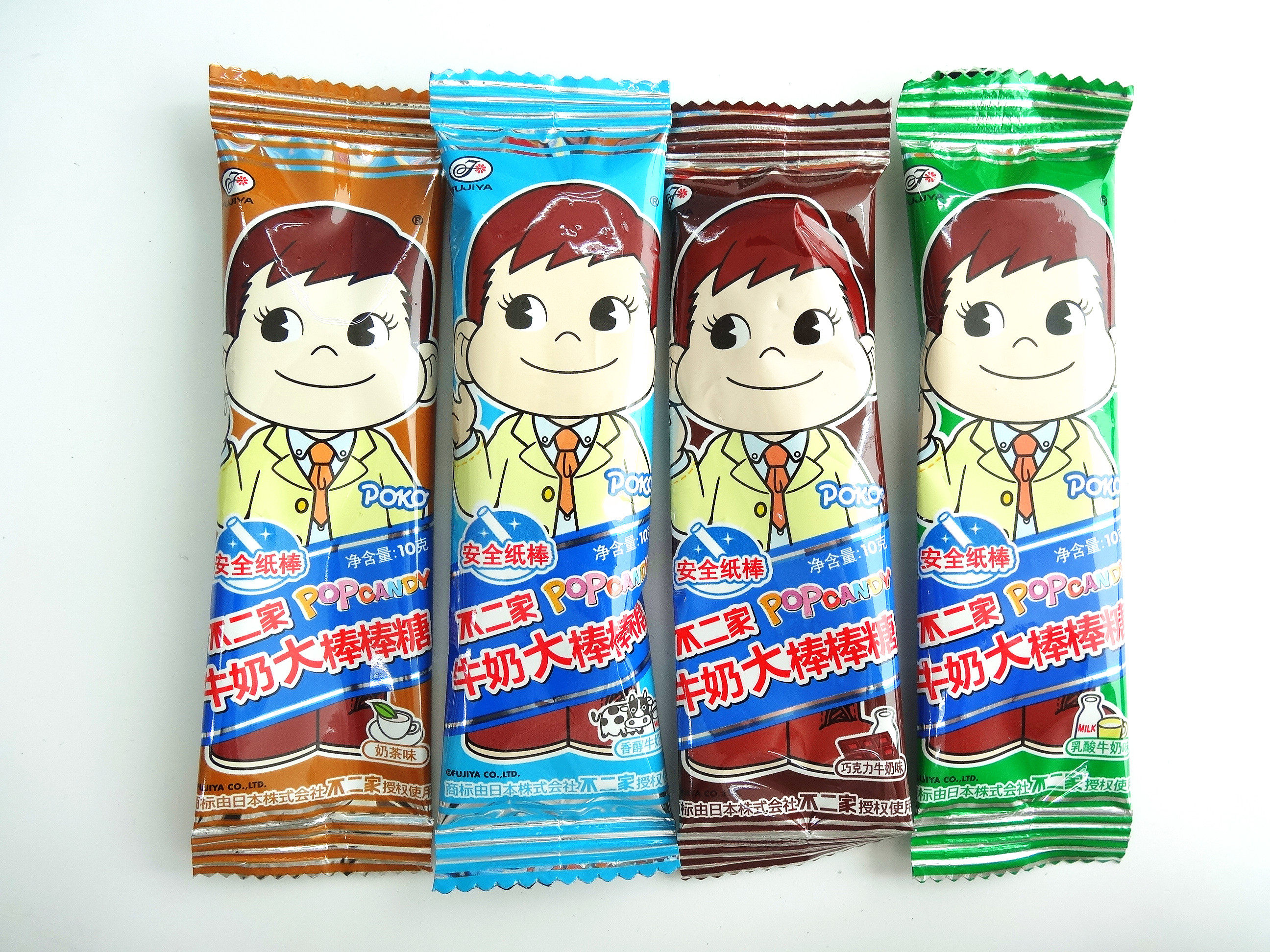 不二家大棒棒糖整箱28支*8盒牛奶水果多口味喜糖幼儿园儿童零食品