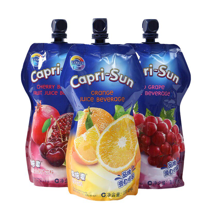 德国果倍爽330ml15袋整箱礼盒盒装橙汁儿童大袋果味