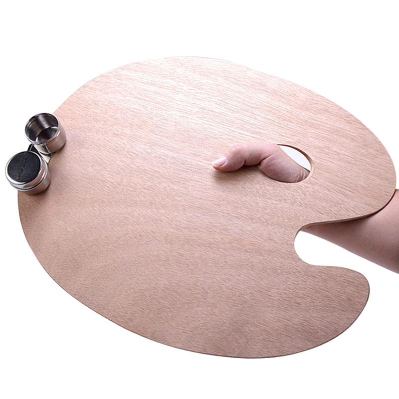 调色板椭圆绘画调色盘油画丙烯水粉粉彩颜料折叠调色板