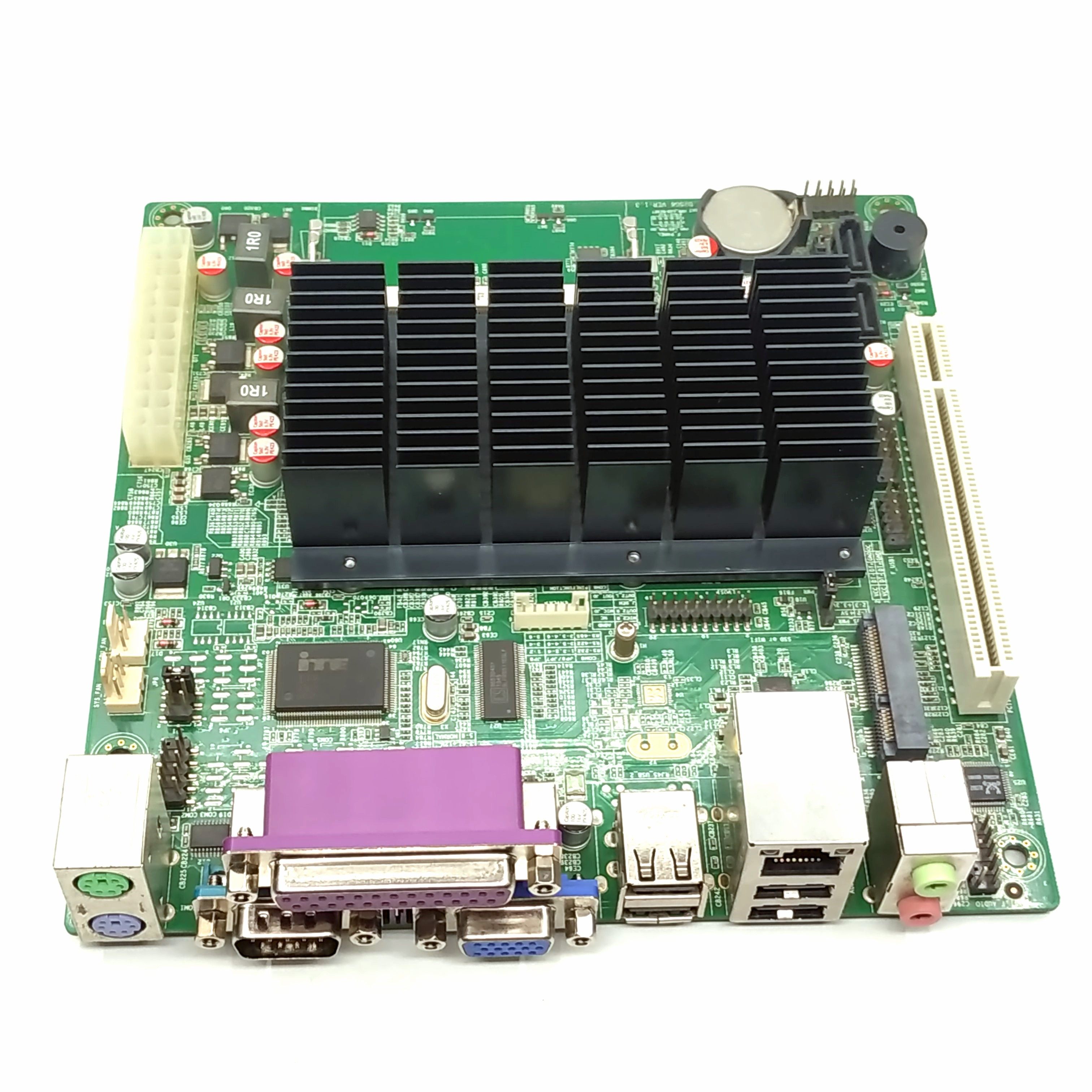 主板凌动工控d2550无风风扇功耗pci工业电脑主板