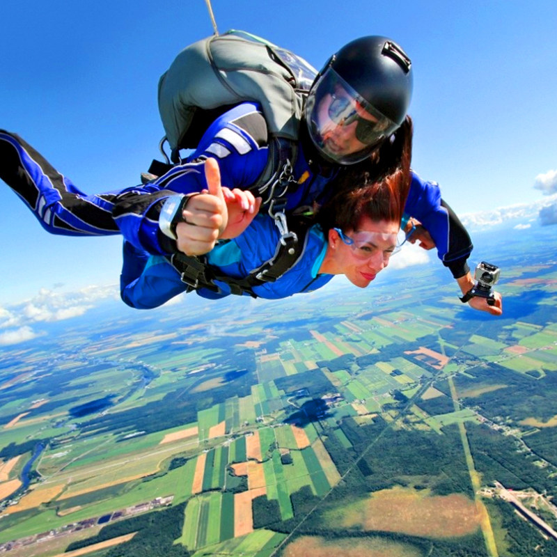 趣侣行新西兰旅游皇后镇跳伞nzone瓦纳卡高空双人跳伞体验一日游