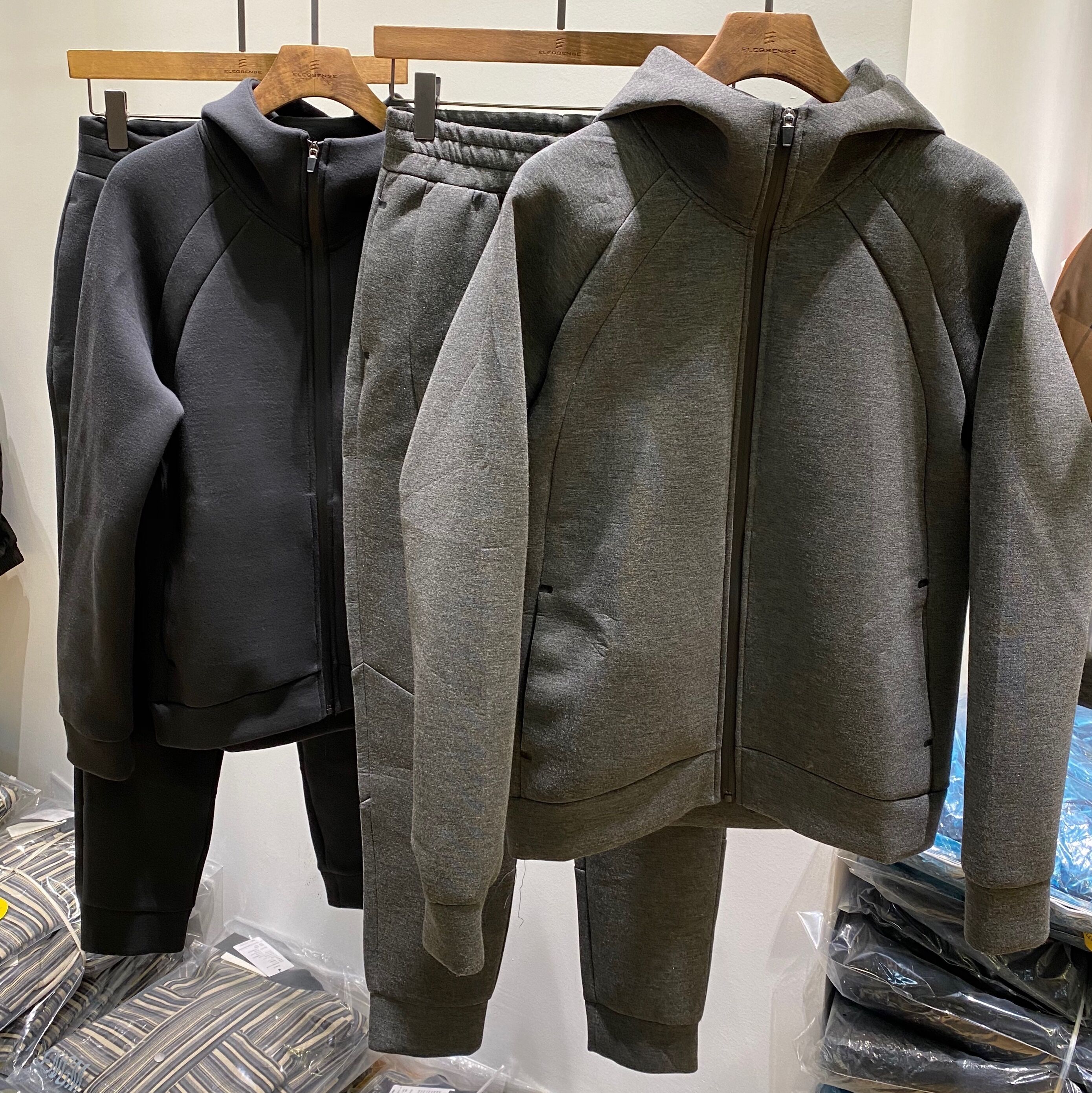 缘厂尾料！空气棉！秋冬男士运动休闲连帽夹克卫衣套装束脚卫裤潮