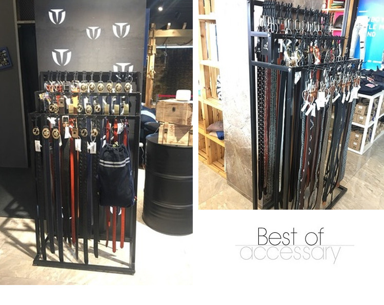 展示架皮带腰带货架多功能服装店落地式多层领带陈列服装展示架