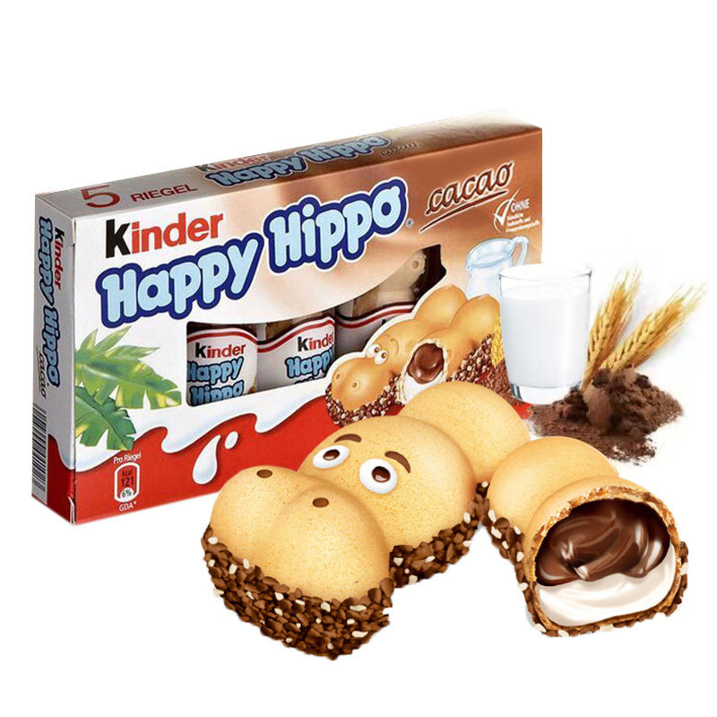 进口费列罗kinder健达河马创意夹心威化饼干巧克力巧克力制品