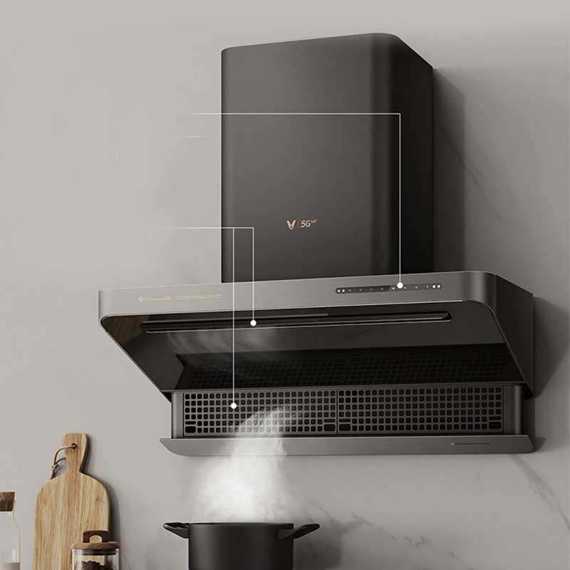 云米cross3智能联动操控大吸力瞬顶吸侧吸油烟机厨房烟灶消套装