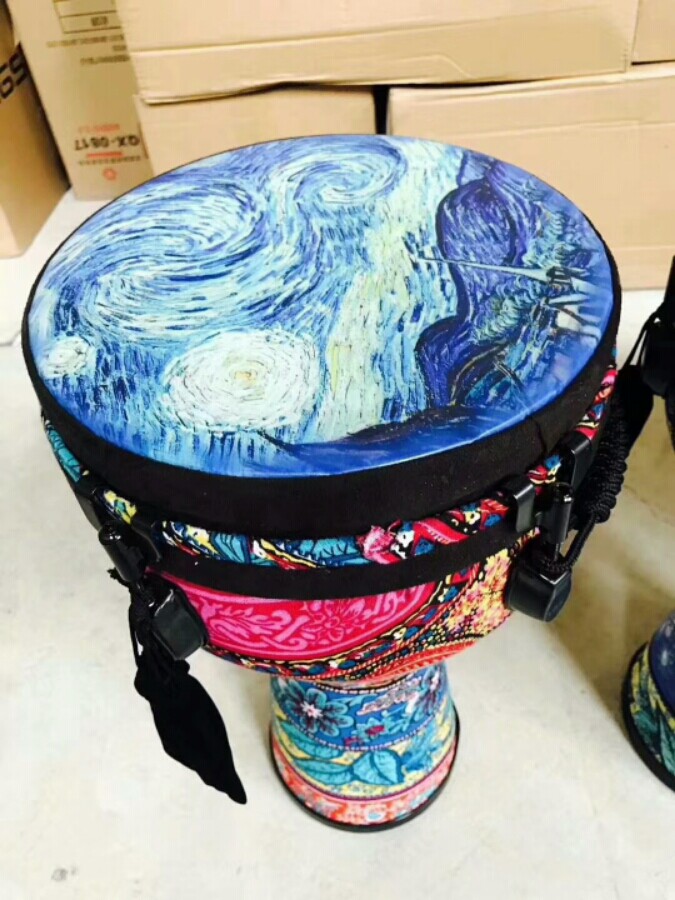 包邮八寸十寸12寸环保塑彩绘非洲鼓pvc非洲鼓学校打击乐器教学