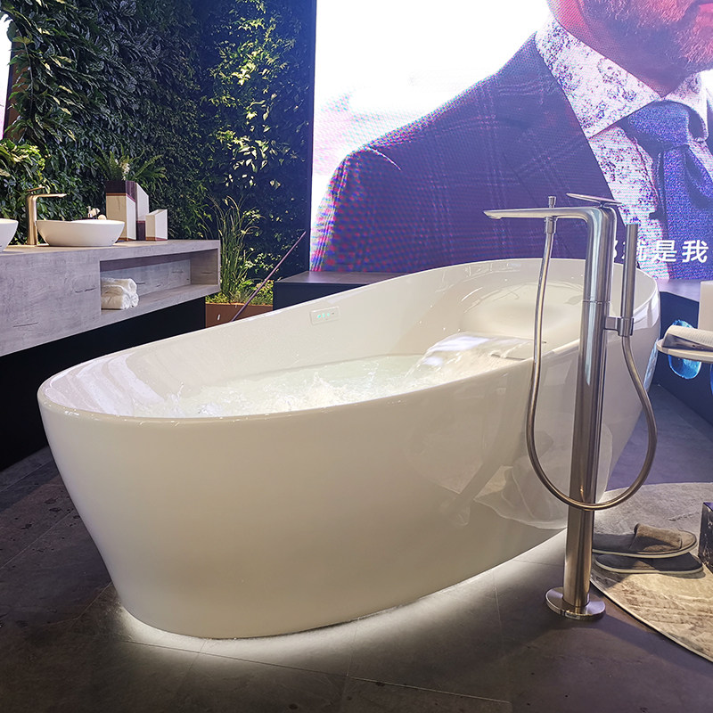 toto晶雅浴缸  pjyd2200pw 晶雅石材质气泡冲浪按摩浴缸 漂浮浴缸