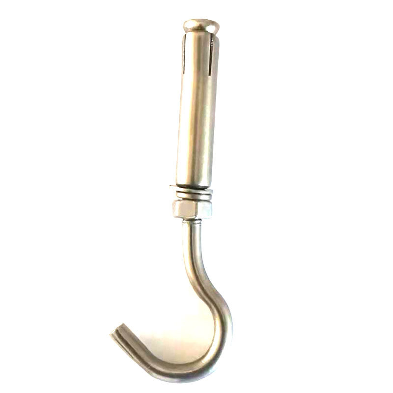 不锈钢膨胀螺丝吊钩m5挂勾吊顶天花板带圈支架膨胀螺丝