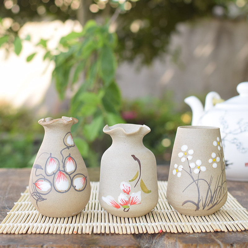 花瓶小号精致迷你手绘桌面特色简易花瓶
