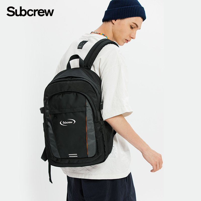 subcrew潮牌双肩双肩包包包2022新款背包拼接旅行包双肩背包