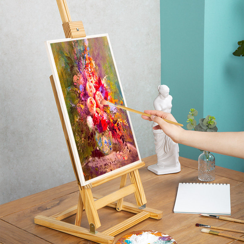 画架绘画美术实木油画素描水彩画画生油写生画板