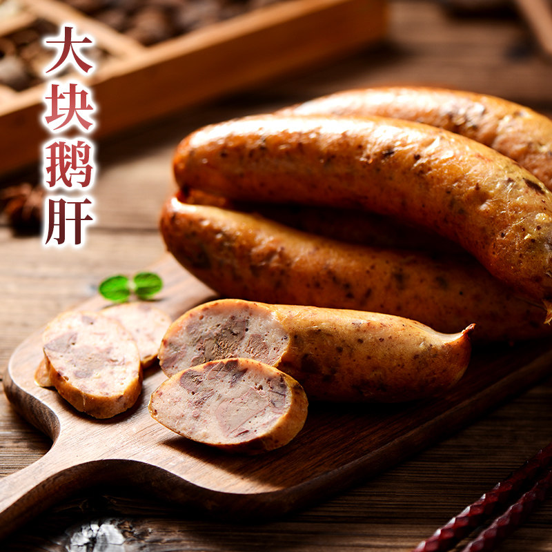 对青熟食鹅肝肠法式鹅肝香肠500g