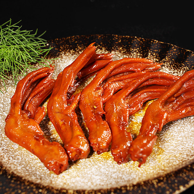 对青卤鹅爪酱鹅爪休闲肉类熟食卤味办公室零食鹅肉类