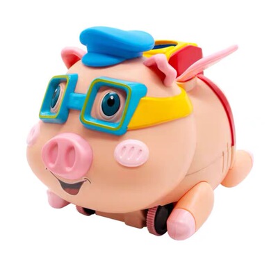 儿童吹泡泡机抖音同款手表遥控泡泡猪玩具男女孩小猪相机流星礼物