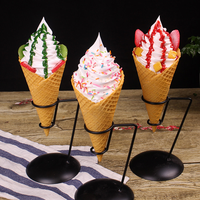 模型仿真巨无霸冰激凌水果冰淇淋甜筒脆皮皮蛋圣代仿真水果