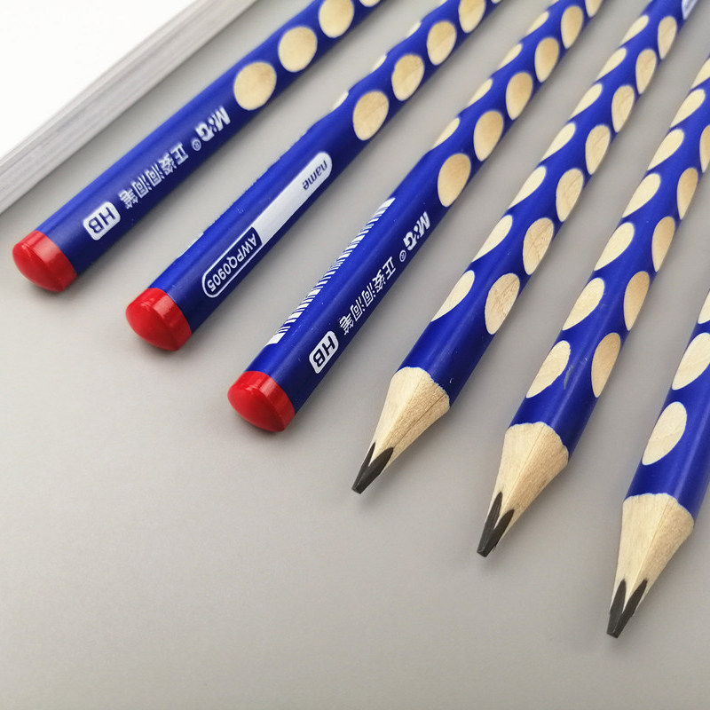铅笔晨光文具粗杆洞洞加粗笔杆正姿小学生写字铅笔