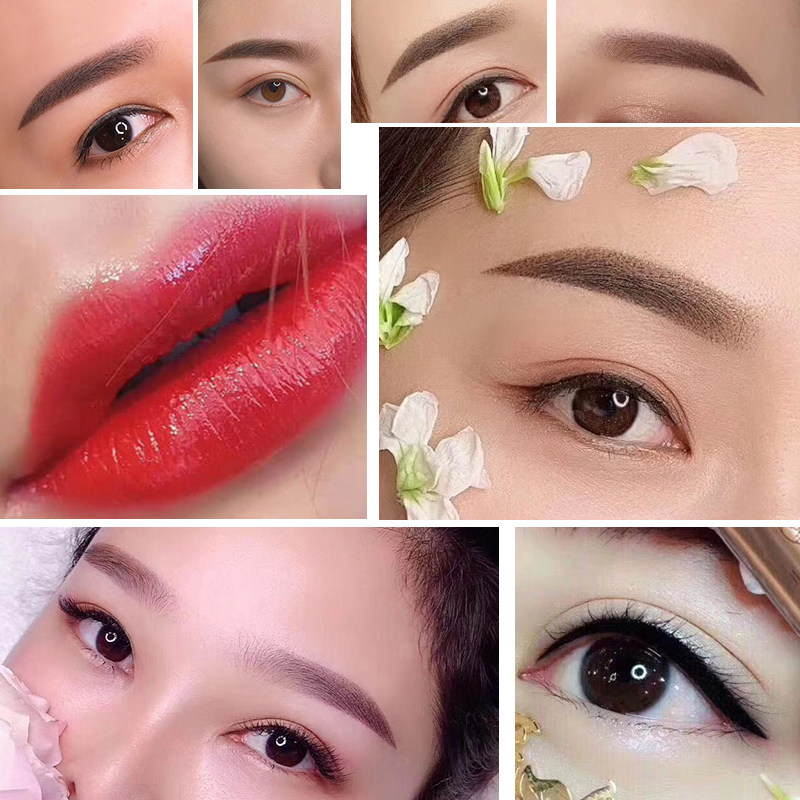 色料正品简之绣纹半永久纹绣纯植植物纹眉雾眉化妆