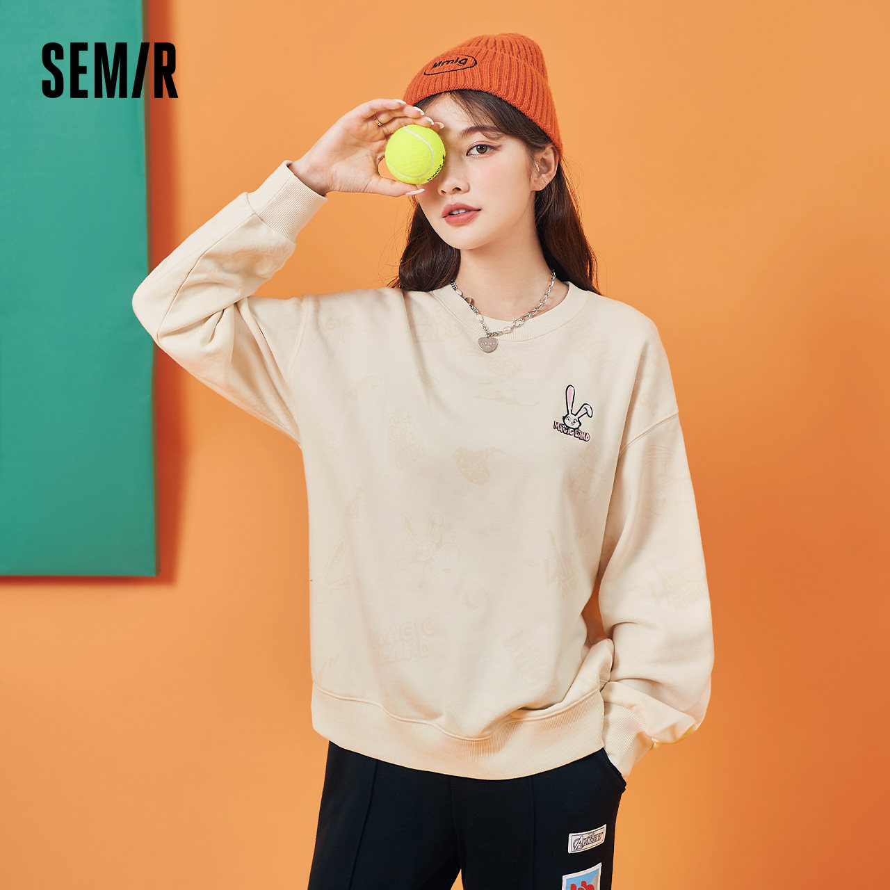 奇幻魔法屋森马卫衣女2021年春秋新款韩版oversize女士卫衣