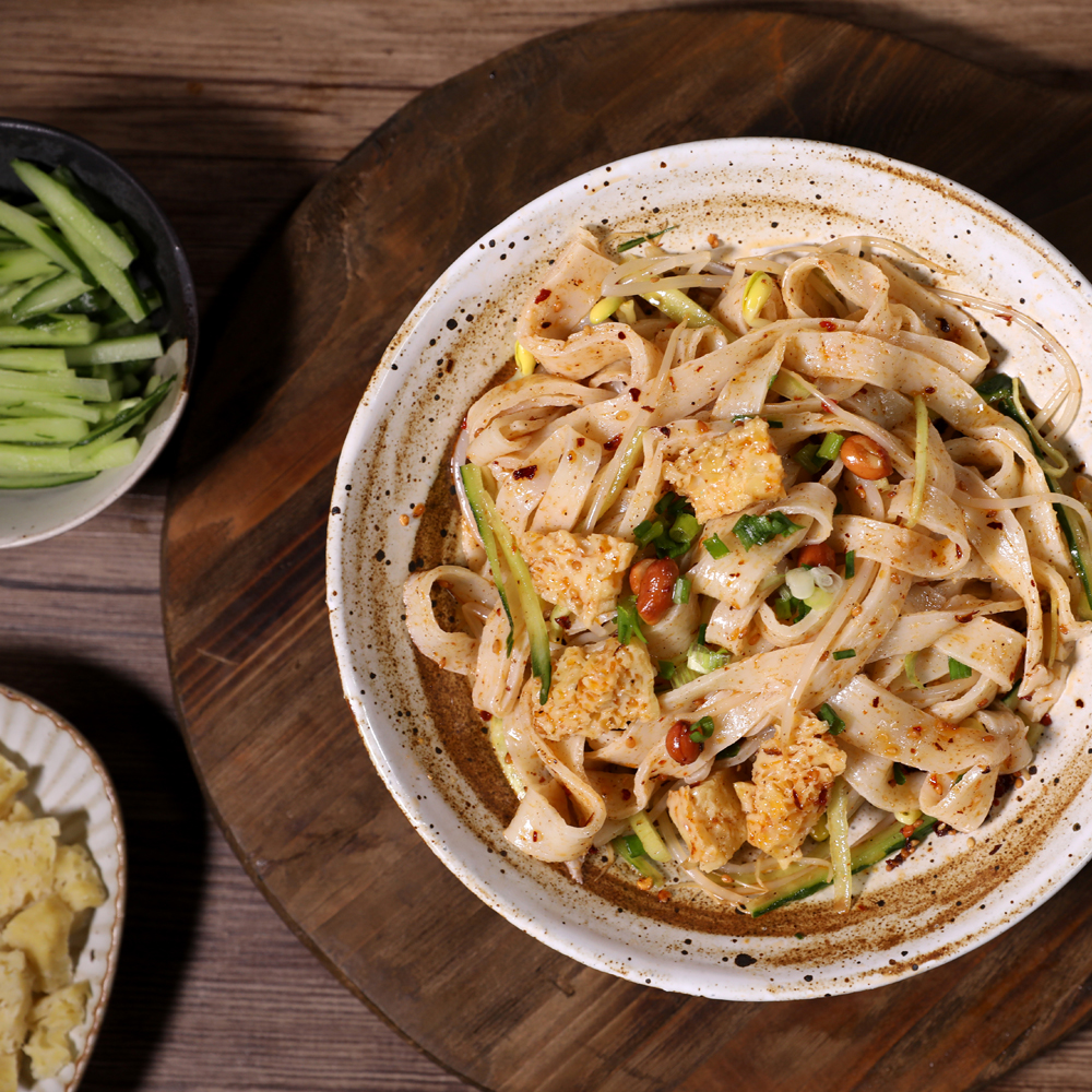 石头妈宿迁小吃特产泗洪泗阳徐州 擀面皮凉皮一件6份包邮