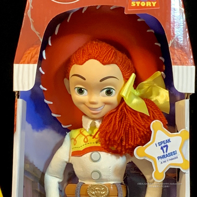 美国迪士尼玩具总动员胡迪翠丝拉线说话人偶玩具公仔发声