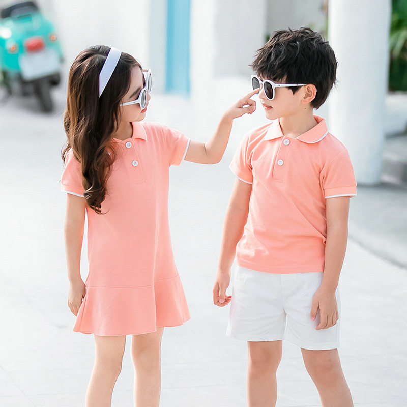胎儿童装夏季洋气哥哥妹妹t恤裙兄妹姐弟套装幼儿园服  爱尚侣行童装