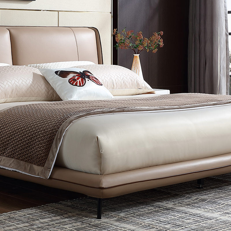 帝标现代轻奢风格皮床简约双人床主卧大床高档皮艺床