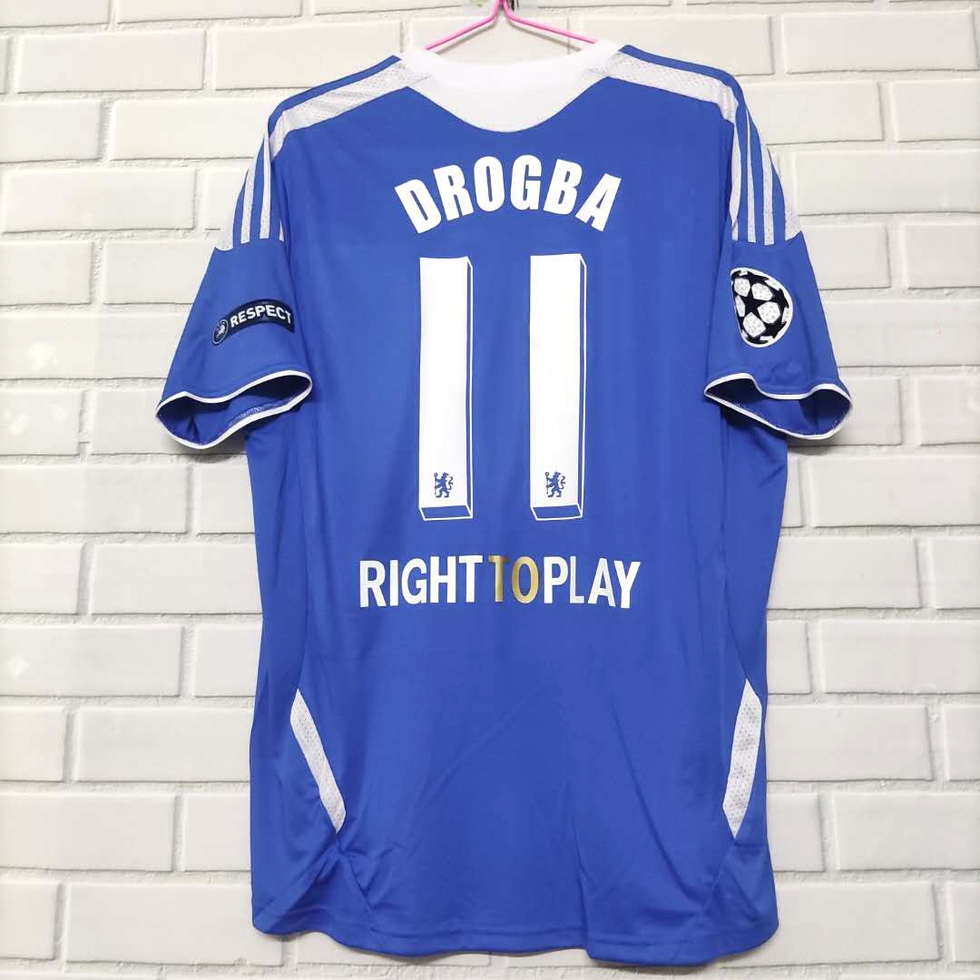 复刻201112欧冠决赛切尔西球衣复古11号德罗兰帕德足球服