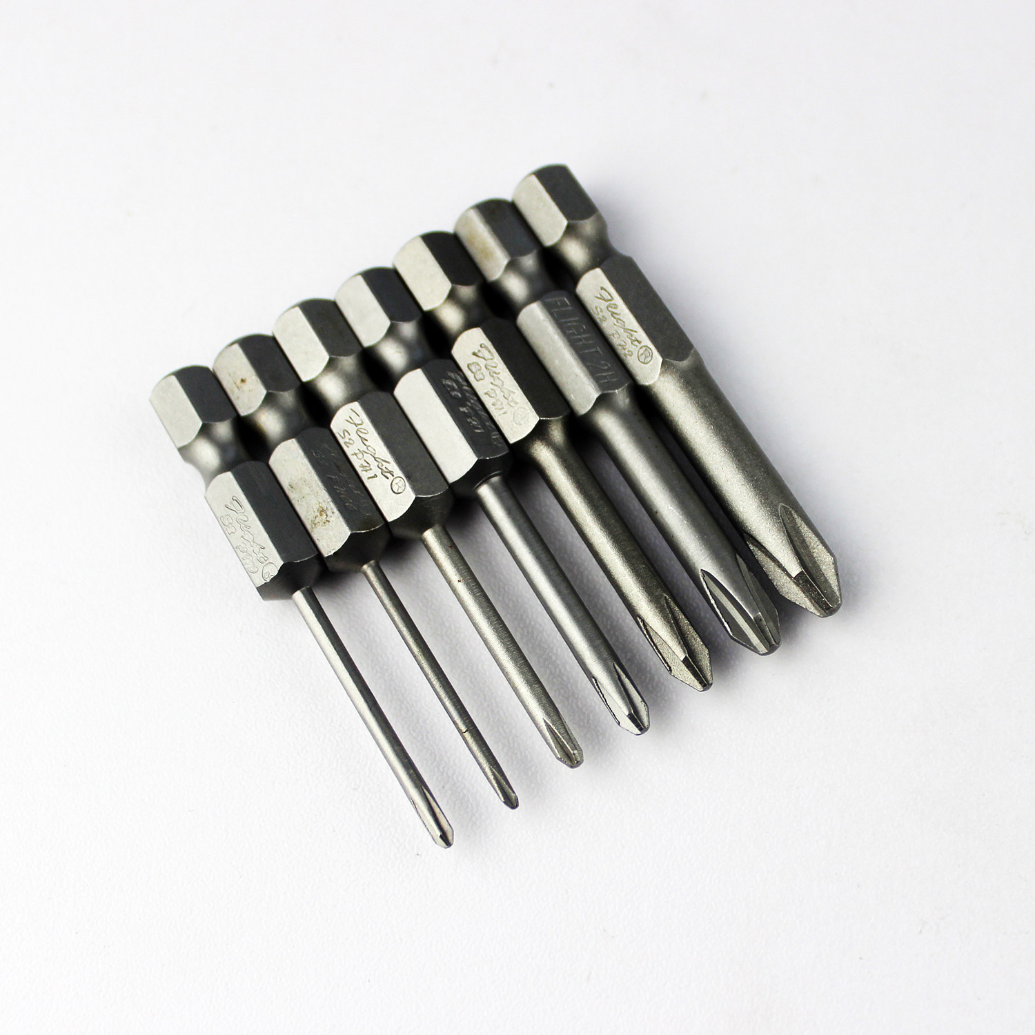 1/4单头十字风批头风批嘴螺丝刀气动批咀一字起子头充电批头工具